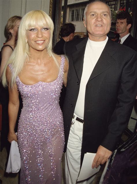 donatella and gianni versace young|donatella versace before plastic surgery.